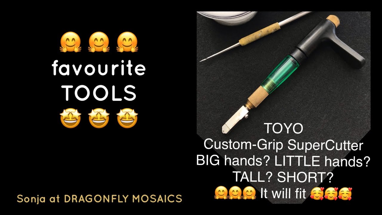 Toyo Custom-grip Supercutter Glass Cutter Assorted Colors one Pack