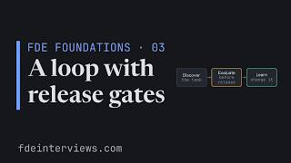 Details FDE Foundations 03 · The engagement loop: learn as you go, with explicit release gates Guide