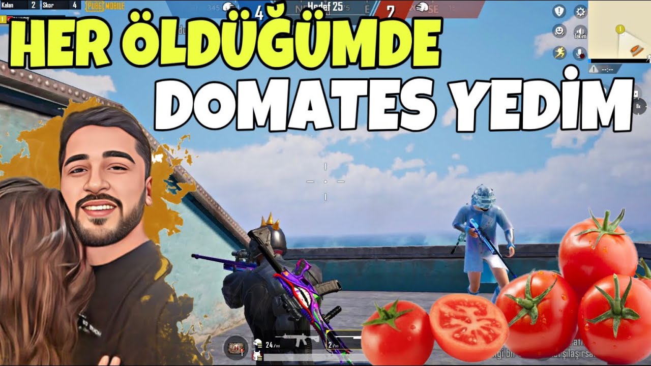 HER ÖLDÜĞÜMDE DOMATES YEDİM, YUMRUKLA ÖLÜRSEM 5 DOMATES!