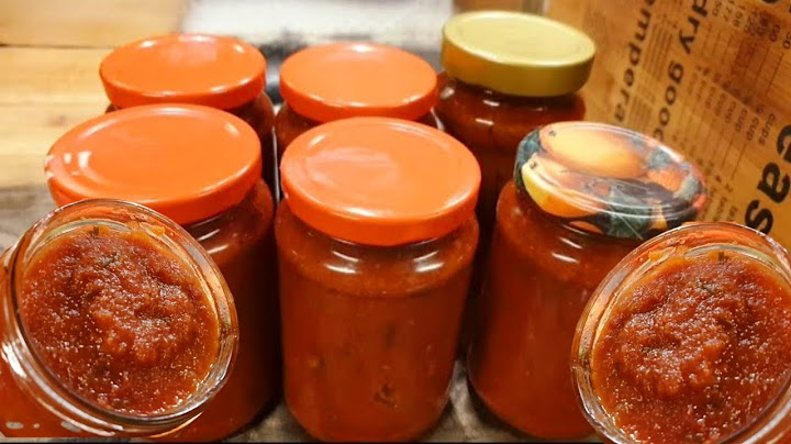 CONSERVATION DE MA SAUCE Tomate: Comment Je Stérilise Et Conserve  Ma Sauce Tomate