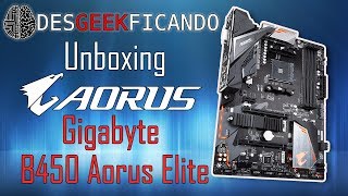 Placa mãe Gigabyte B450 Aorus Elite - Unboxing