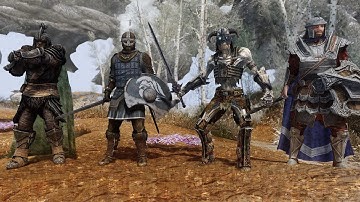 Skyrim NPC Battle - Draugr Vs. Bandits Vs. Stormcloaks Vs. Imperials