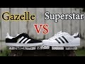 Adidas SUPERSTAR vs GAZELLE | Close-up + On-feet Comparison