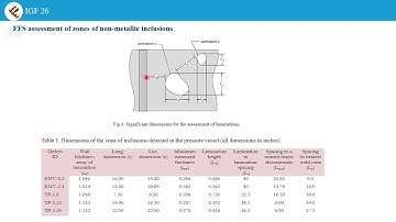 On the Assessment of non-metallic inclusions by part 13 of   API 579 -1/ASME FFS-1 2016