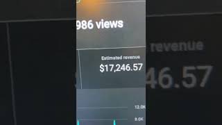 What YouTube paid me for 2.2M Views #youtube #millionaire