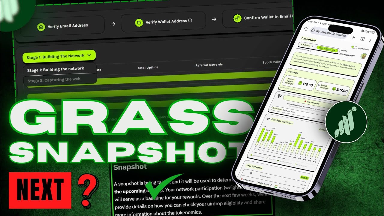GetGrass What is nExt ? || #getgrass get Grass withdraw, listing update