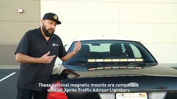 Xprite 18" Traffic Advisor COB LED Strobe Emergency Light Bar  Installation and Strobe Patterns