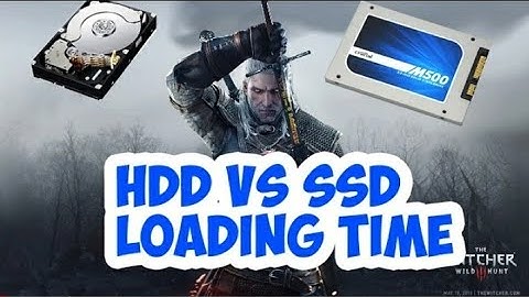 The Witcher 3 PC HDD vs SSD Loading time comparison