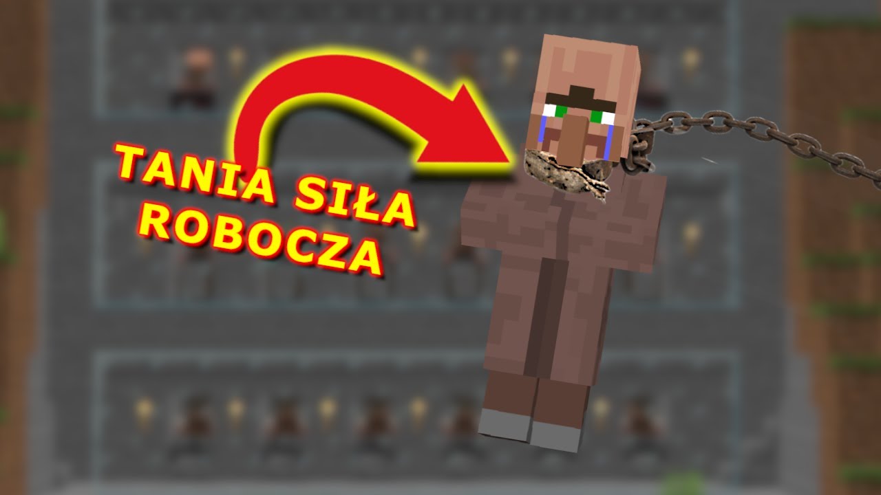 Zrobiłem z osadników TANIĄ SIŁĘ ROBOCZĄ w minecraft HARDCORE