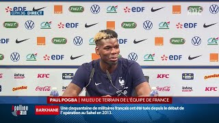 Paul Pogba sur les relations entre Giroud et Mbappé : 