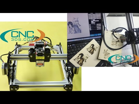 [CNC3DS] [ Hướng dẫn ] Sử dụng phần mềm máy khắc laser mini AIKO