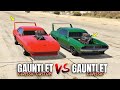 GTA 5 Online: GAUNTLET CLASSIC CUSTOM VS GAUNTLET CLASSIC (WHICH IS FASTEST?)