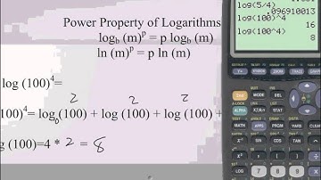 Algebra II: 4.4: Properties and Laws of Logarithms
