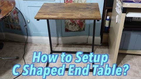 CRDOKA C Shaped End Table Unboxing & Review!