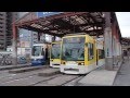 鹿児島市電1000形ユートラム 鹿児島駅前電停発車 Kagoshima City Tram Type 1000