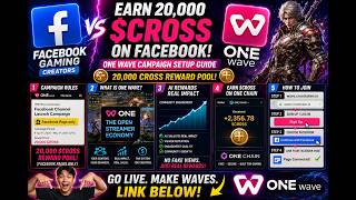 Earn 20,000 $CROSS on Facebook! ONE Wave Campaign Setup Guide. screenshot 2