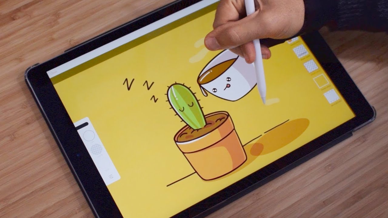 Cactus Coffee Illustration With Ipad Pro Youtube