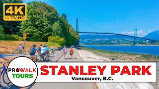 Walking Around Stanley Park  Vancouver B.C. (Binaural Sounds)