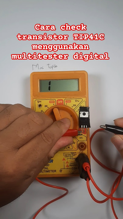 Cara cek transistor TIP41C rusak atau normal #poweramplifier #electronic #transistor #TIP41