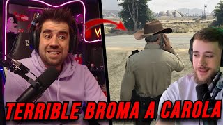 AURONPLAY Le HACE La PEOR BROMA a CAROLA 🤣 | SPAINRP