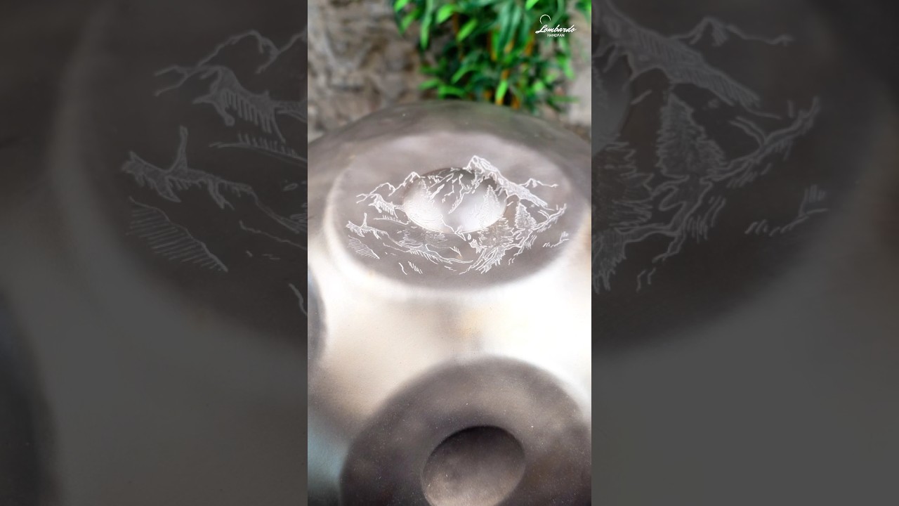 We did a Ding with a Mountain Engraving on the Pygmy #Handpan scale 21 notes😍What a Sound🤩#hang
