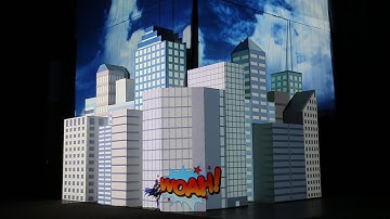 DC Superheros - Projection mapping