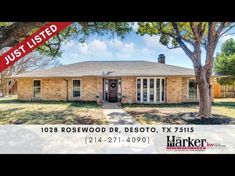 1028 Rosewood Drive, DeSoto, TX home video tour