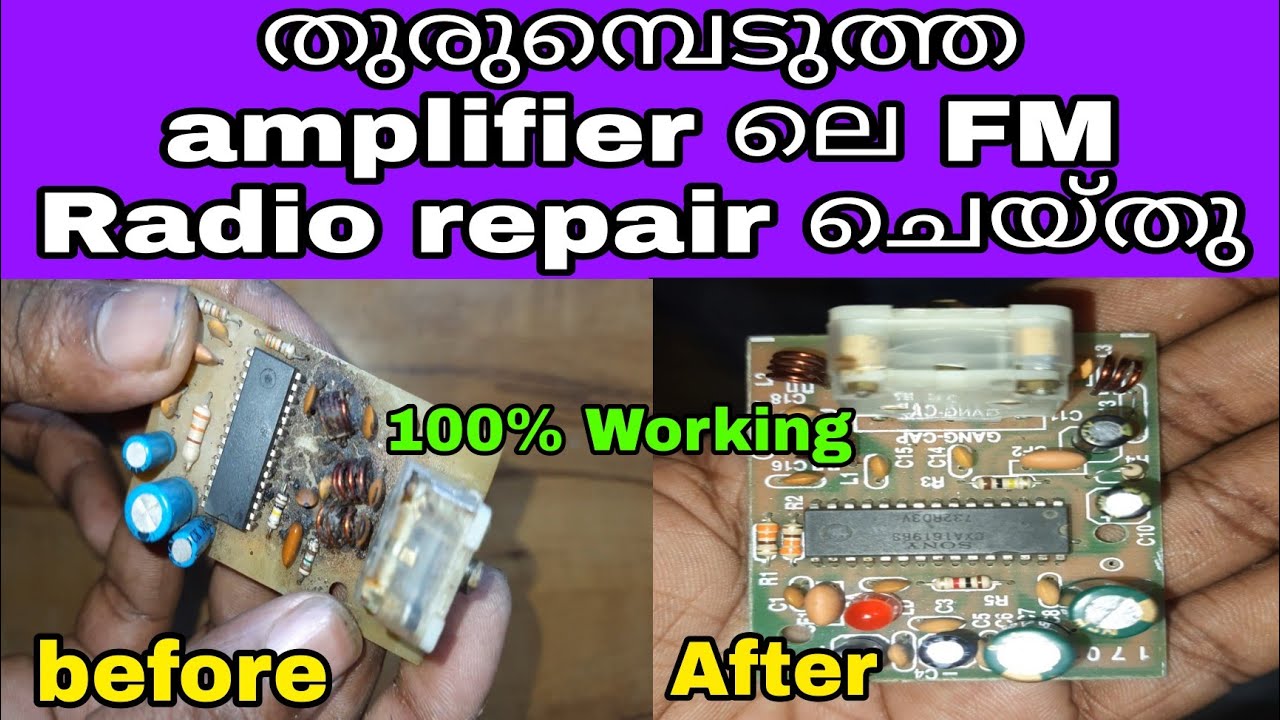 How to repair FM radio board FM Radio restoration FM radio Mr tech electronics YouTube