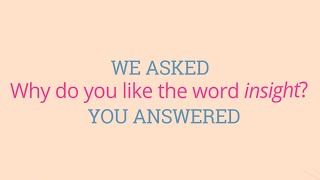 What Does The Word "Insight" Really Mean?