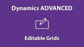 Dynamics 365 Editable Grid