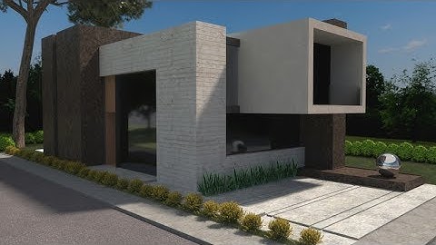 Sketchup Speed Build Modern House#5
