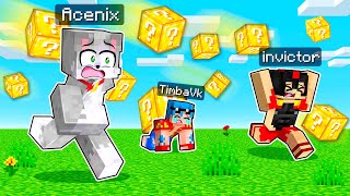 Paso Minecraft pero CAEN LUCKY BLOCKS 😱😂 Invictor, Timba Vk y Acenix