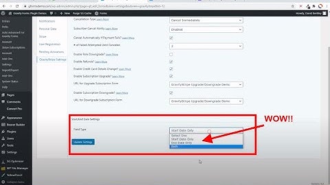 Gravity Stripe Start/End Date Add-On for Gravity Forms and Stripe