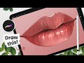 How To Draw Lips • Procreate Tutorial • Foolproof Method!