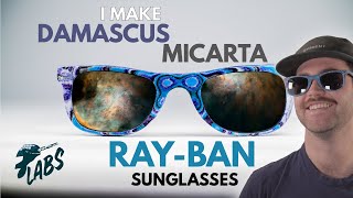 How To Make Damascus Micarta Sunglasses!