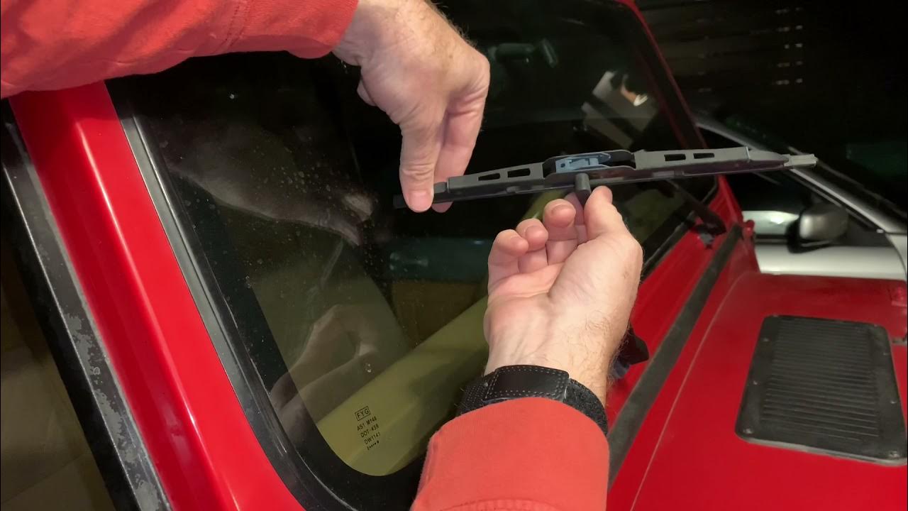 How To Replace The Wiper Blades on a Jeep Wrangler YJ - YouTube