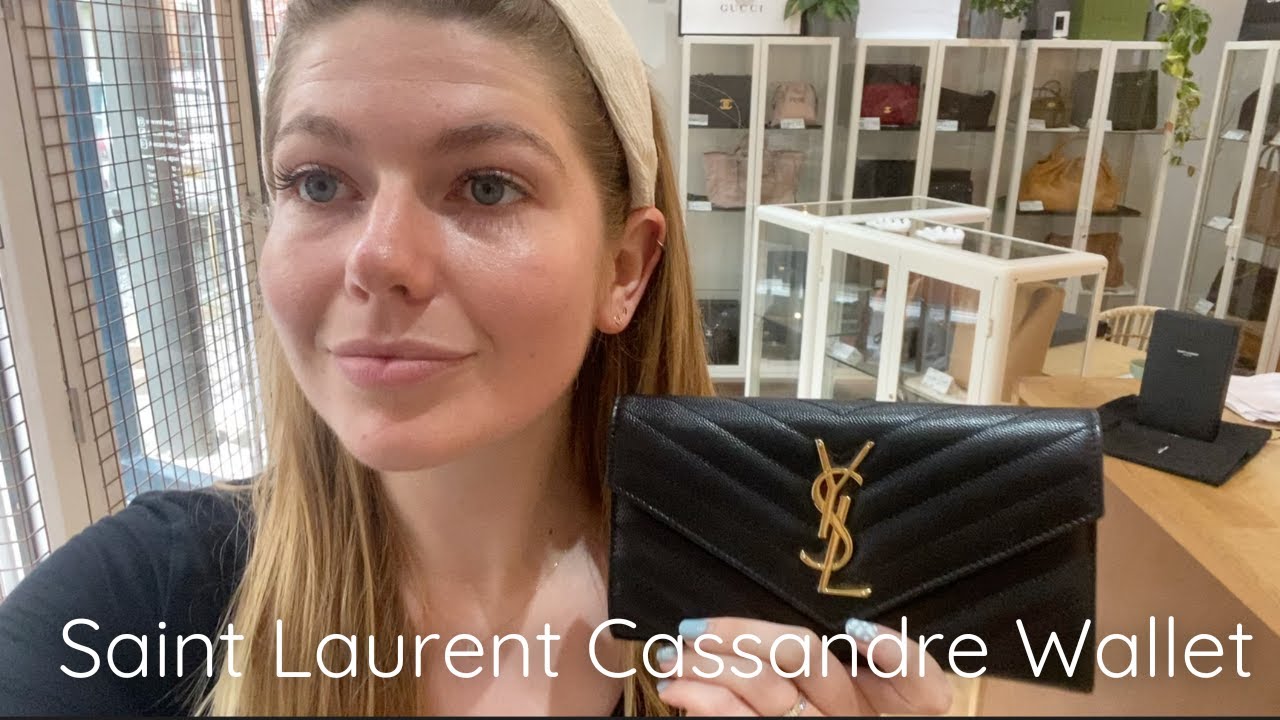 CASSANDRE SAINT LAURENT MATELASSÉ CHAIN WALLET UNBOXING