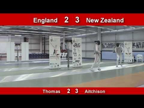 CFC10 Veteran Men's Foil Teams - England v New Zea...