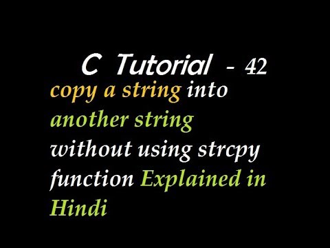 C Program To copy a string into another string without using strcpy ...