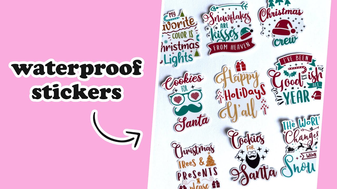 How To Make Waterproof Stickers With Silhouette Cameo 