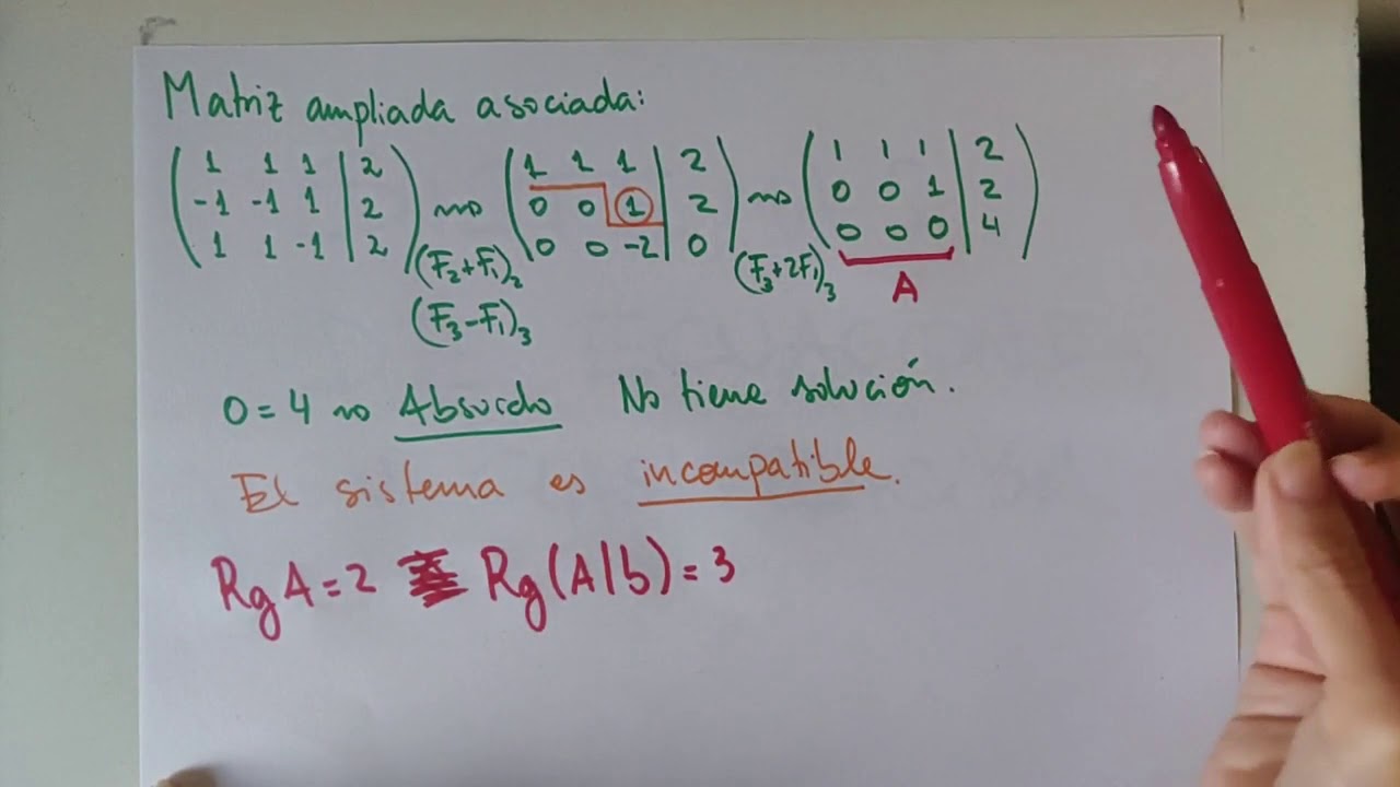 Sistemas de ecuaciones y clasificación