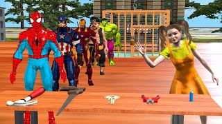 GTA 5 SuperHero Game| Movie SpiderMan Marvel  Hulk vs Joker vs Ironman vs Batman| Pitfall challenge