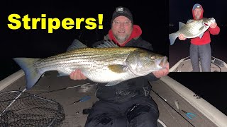 Fishing For Stripers At Night Full Tutorial