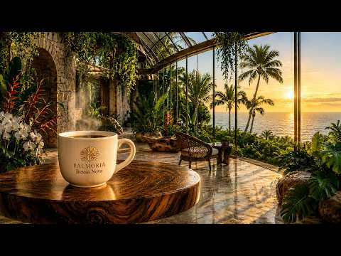 Morning Coffee Bossa Nova ☀️ Oceanfront Café Ambience with Smooth Brazilian Jazz