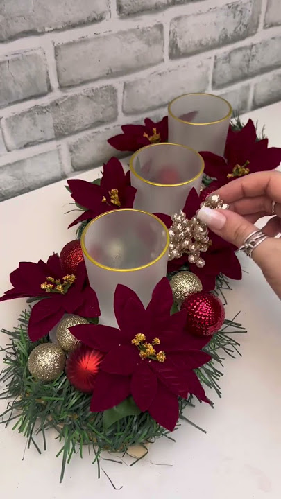🎄DIY Dollar Tree Christmas Centerpiece 🎄 #dollartree #diy #christmasdiy