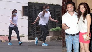 Salman Khan's BHABHI & Sohel Khan's Wife Seema Khan Snapped While JogginG At Bandra Bandstand