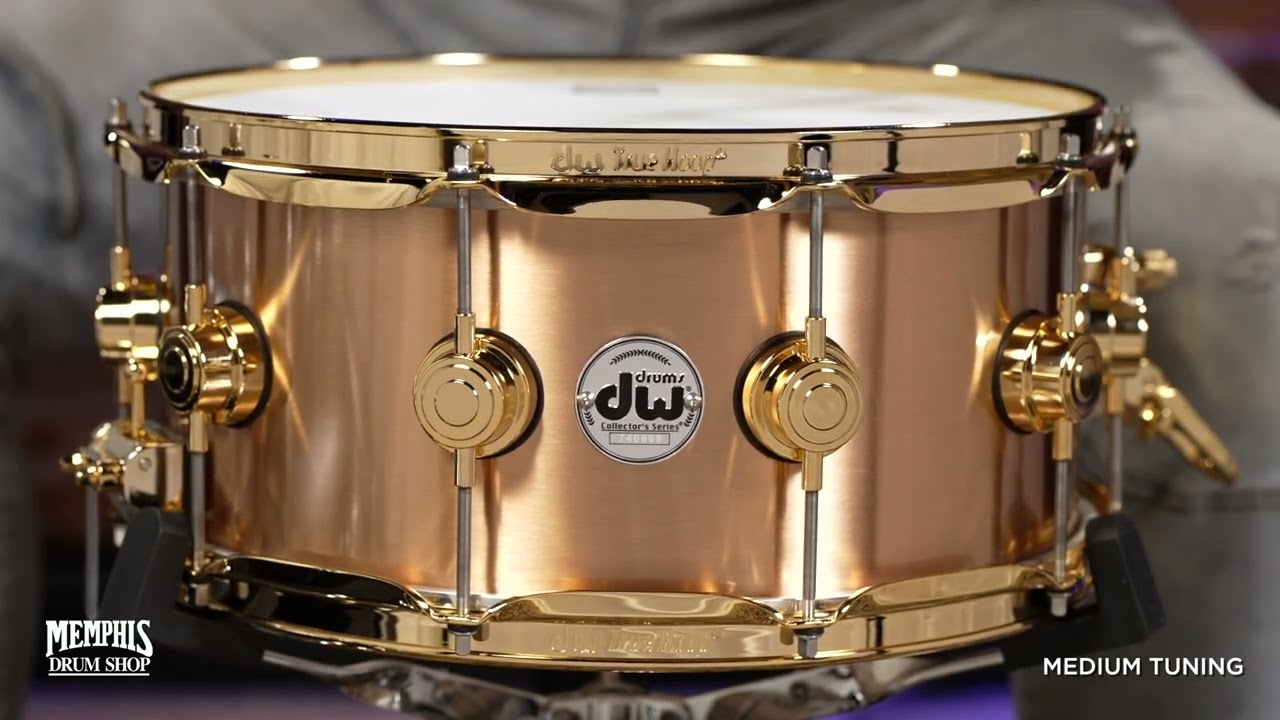 DW 14x6.5 Collector's Series Brushed Bell Bronze Snare Drum with