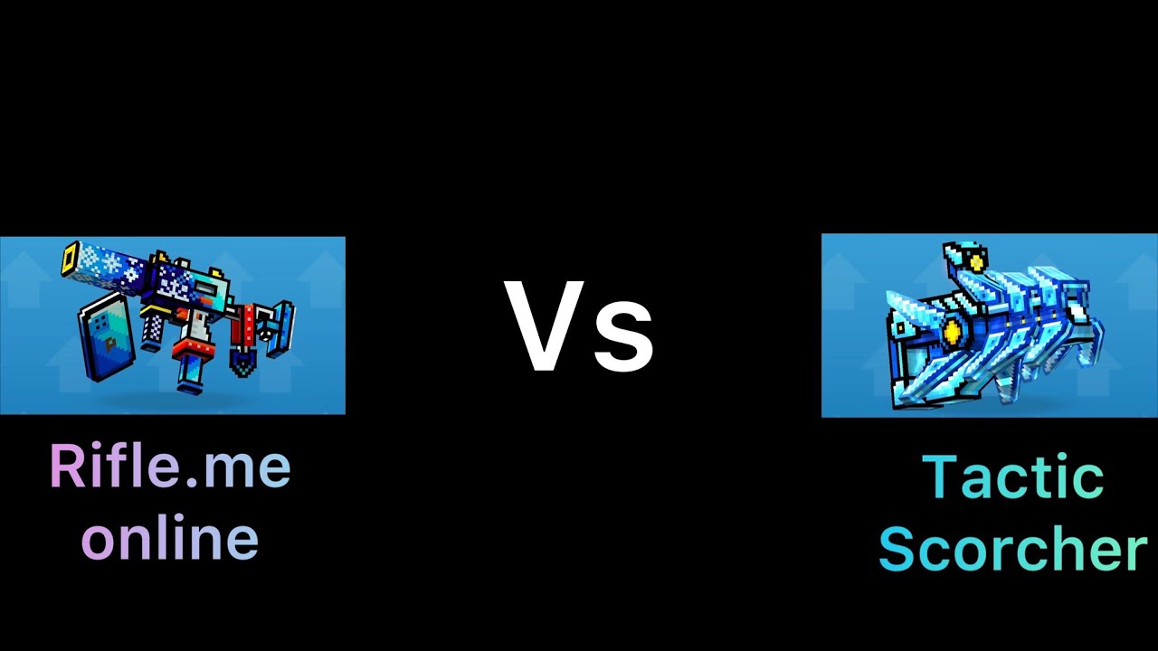 The most annoying Primaries in pg3d - Tactical Scorcher Vs Rifle.me online | pixel gun 3D
