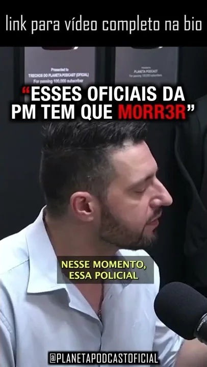 imagem do vídeo SURTOU DENTRO DO QUARTEL DA PM com Igor Andrij (EX-ROTA) | Planeta Podcast (Crimes Reais) #shorts