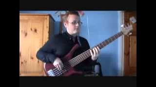 Disclosure ft  AlunaGeorge   White Noise bass cover - Nick Latham